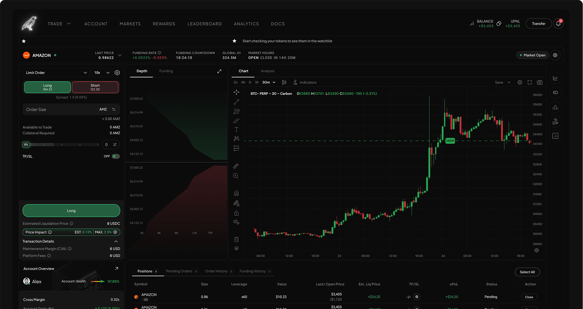 Carbon trading terminal